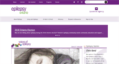 Desktop Screenshot of epilepsyontario.org